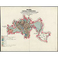 Старая карта Серпухова