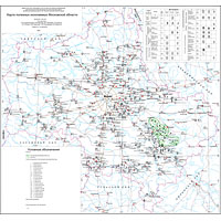 Карта полезных ископаемых Московской области