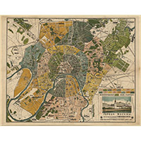 Иллюстрированный план города Москвы 1885 г.