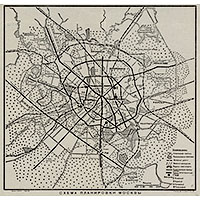 Схема планировки Москвы 1935 года