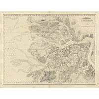 Гидрографический план Петербурга 1825 года