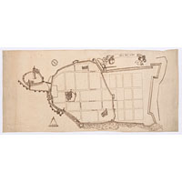 Карта Выборгского замка 1644 года