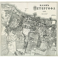 План Петергофа 1881 года