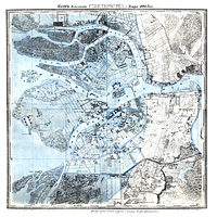План наводнения в Петербурге 7 ноября 1824 года