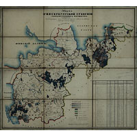 Карта государственных имуществ С.Петербургской губернии 1846 г.