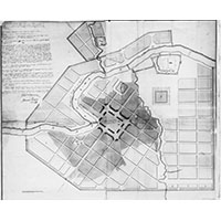 План Тихвина 1770 года архитектора Квасова