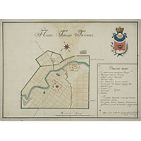 Карта города Тихвина 1782 года