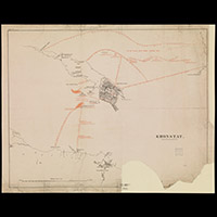 Английская карта Кронштадта 1854 года