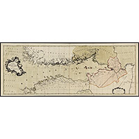 Географическая карта Финского залива 1770 г.