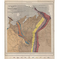 Геогностическая карта поймы Печоры 1846 г.