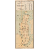 Карта полуострова Ямал 1908 года по съемкам экспедиции Житкова