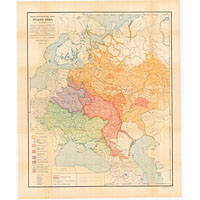 Диалектологическая карта русского языка в Европе в 1914 г.