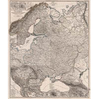 Карта Европейской России 1867 года из Stielers Handatlas
