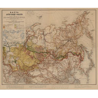 Карта Азиатской России 1895 года Коверского
