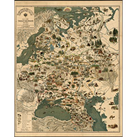 Иллюстрированная карта Европейской России 1896 года