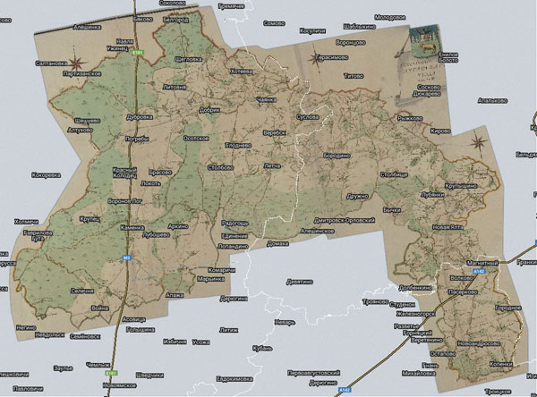 Территория охвата карты