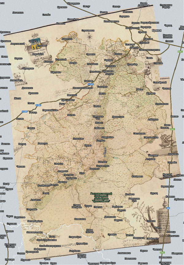 Территория охвата карты