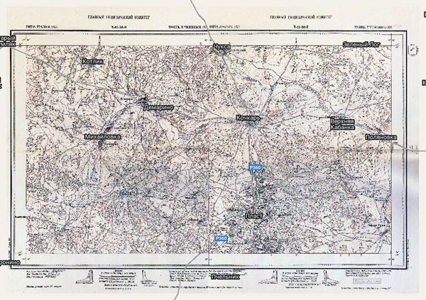 Территория охвата карты