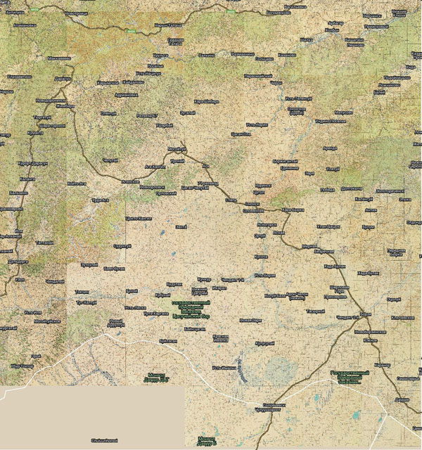 Территория охвата карты