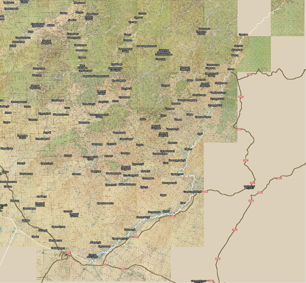 Территория охвата карты