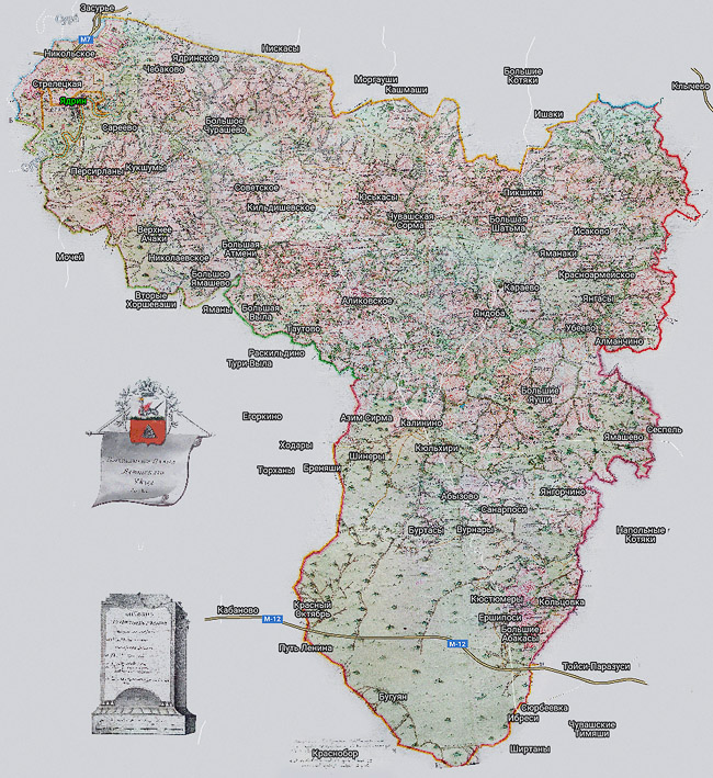 Территория охвата карты