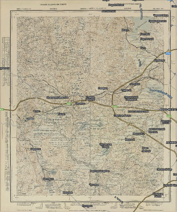 Территория охвата карты