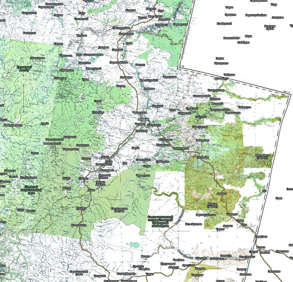 Территория охвата карты