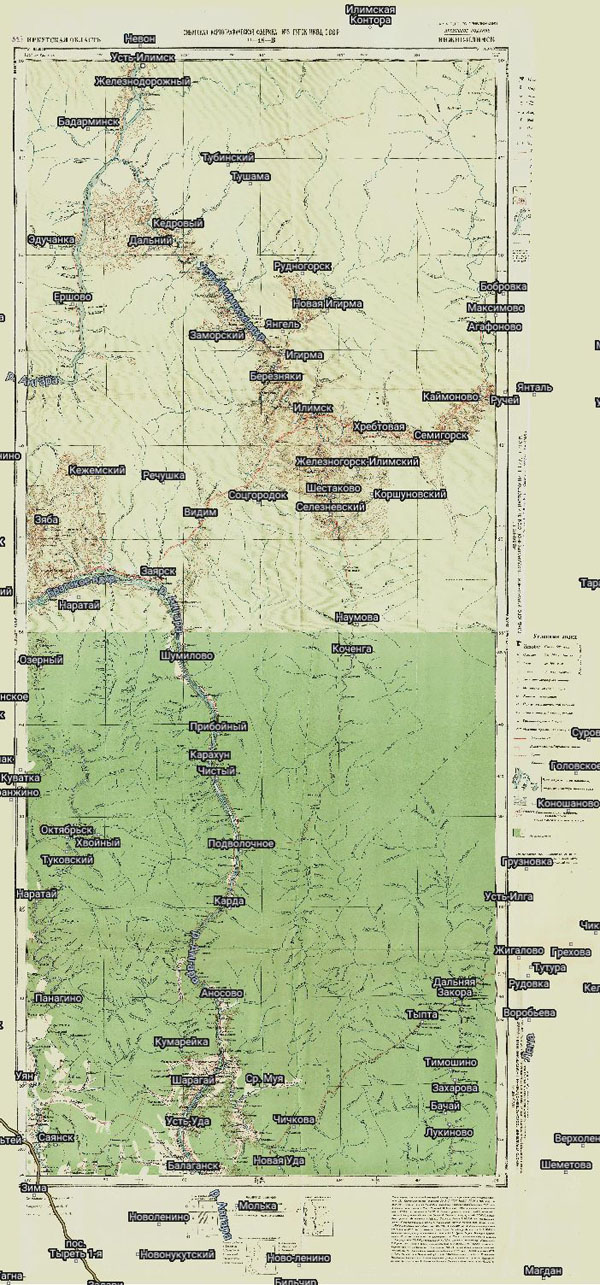 Территория охвата карты