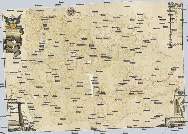 Территория охвата карты