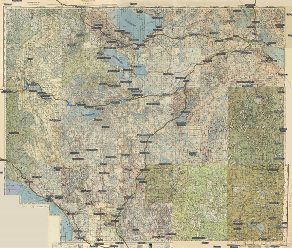 Территория охвата карты