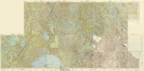 Немецкая карта центральной Карелии и Северного Приладожья 1941 года