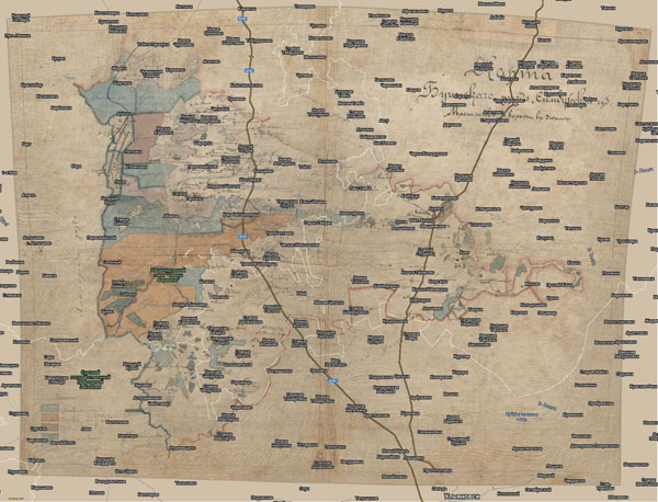 Территория охвата карты