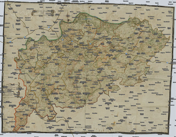 Территория охвата карты