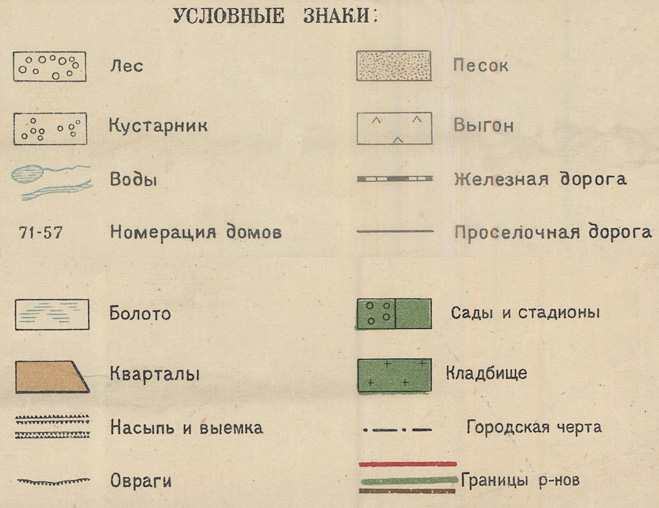Карта города Кирова 1937 года