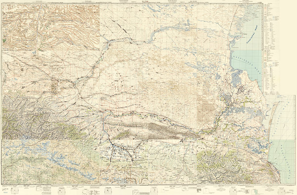 Немецкая карта Северного Кавказа 1943 года