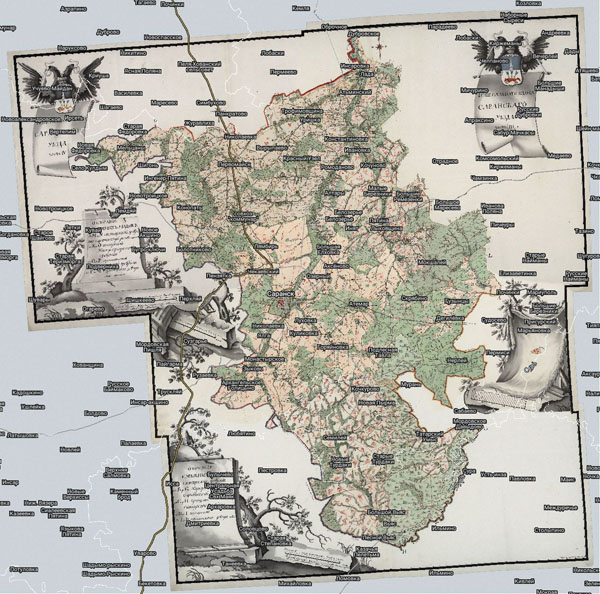 Территория охвата карты