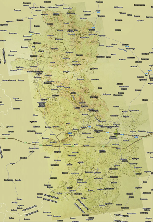 Территория охвата карты