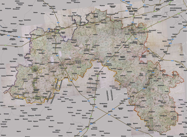 Территория охвата карты