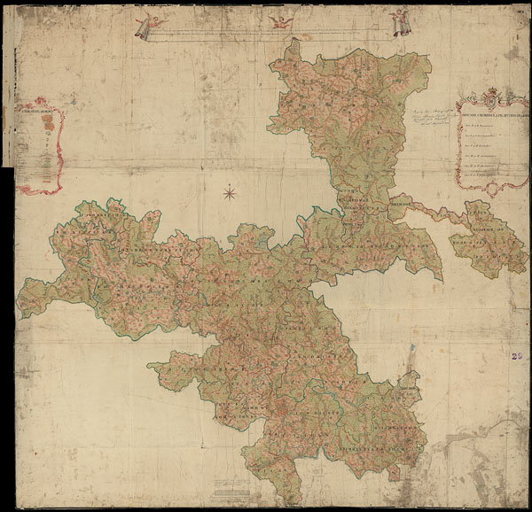 Геометрический план Рузского уезда 1773 года