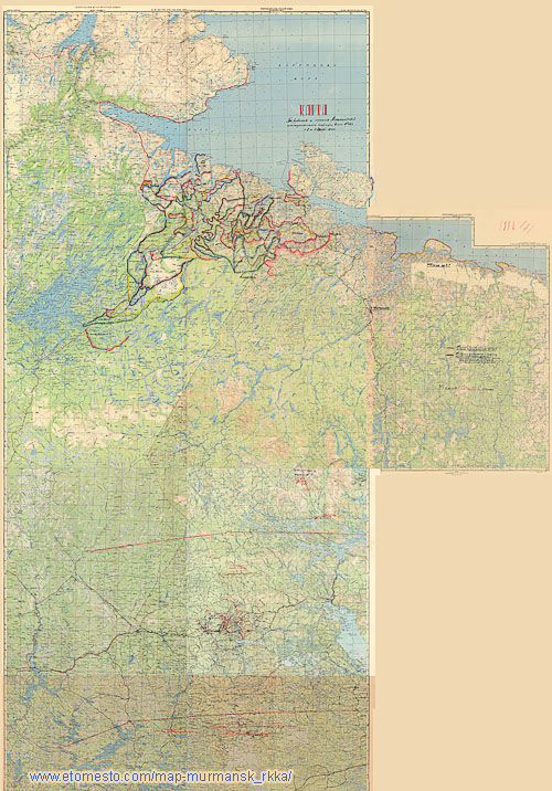 Карта РККА Мурманской области, двухкилометровка