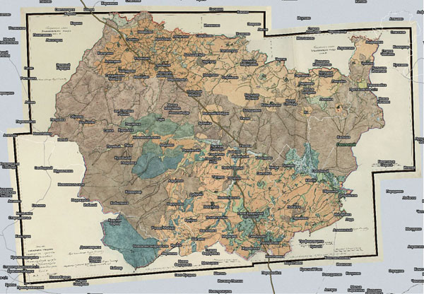 Территория охвата карты