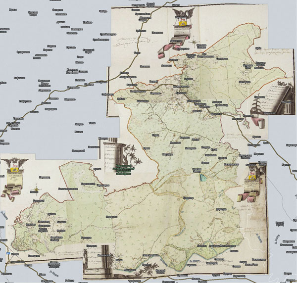 Территория охвата карты