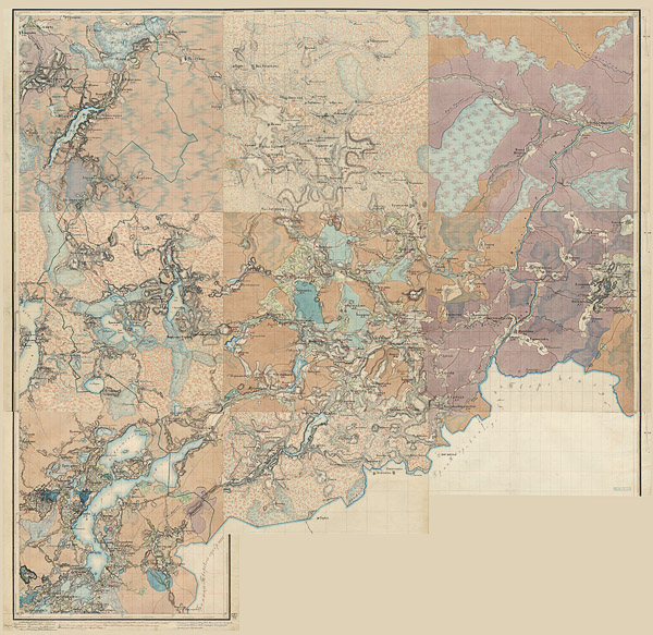 Верстовка юго-запада Устюженского уезда 1863 - 1865 годов