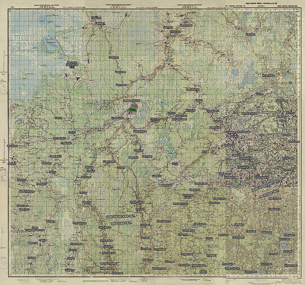 Территория охвата карты