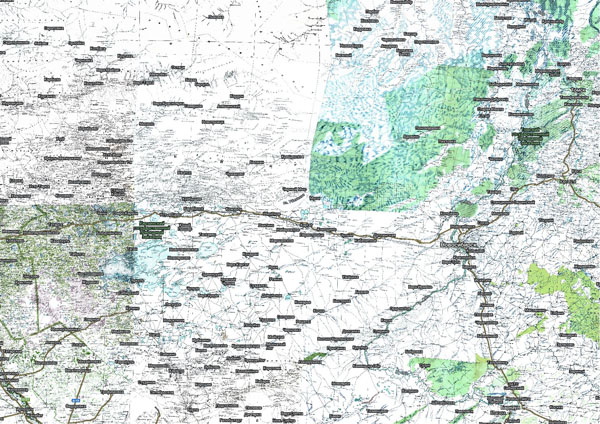 Территория охвата карты