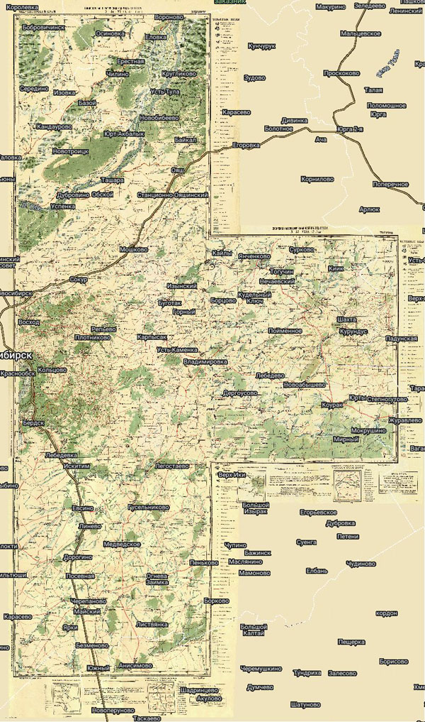Территория охвата карты