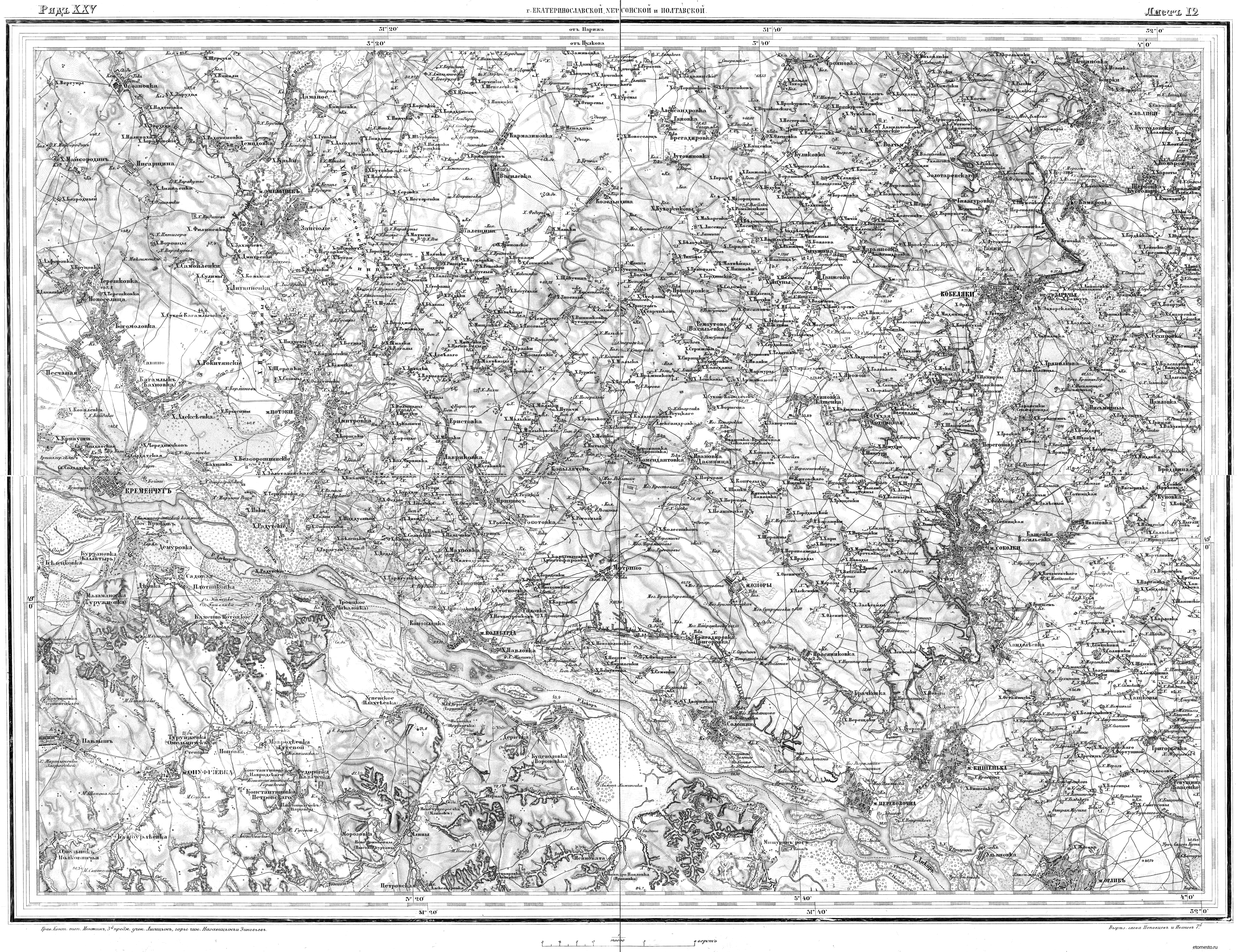 Военно-Топографической Карта Ф.Ф. Шуберта