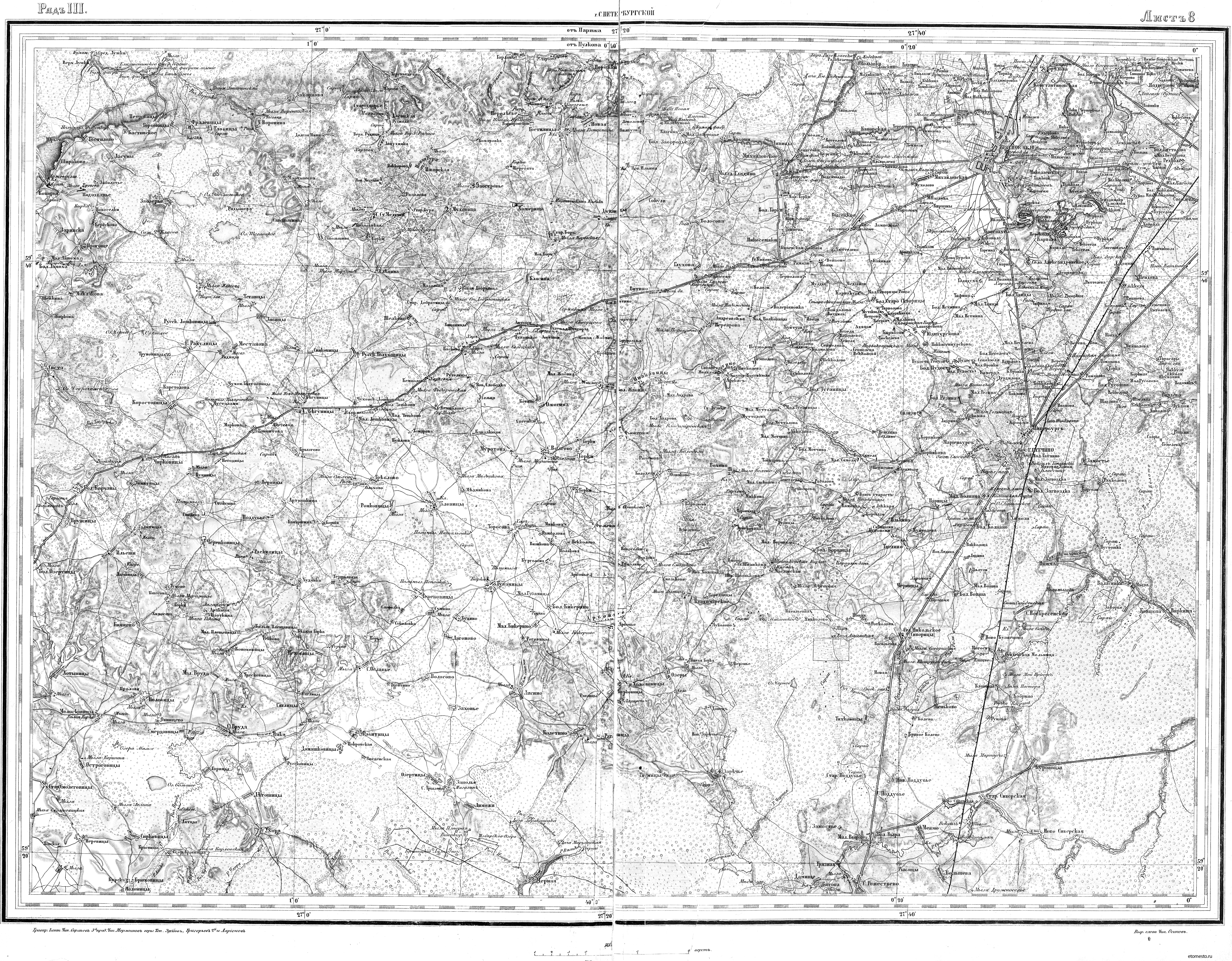 Военно-Топографической Карта Ф.Ф. Шуберта