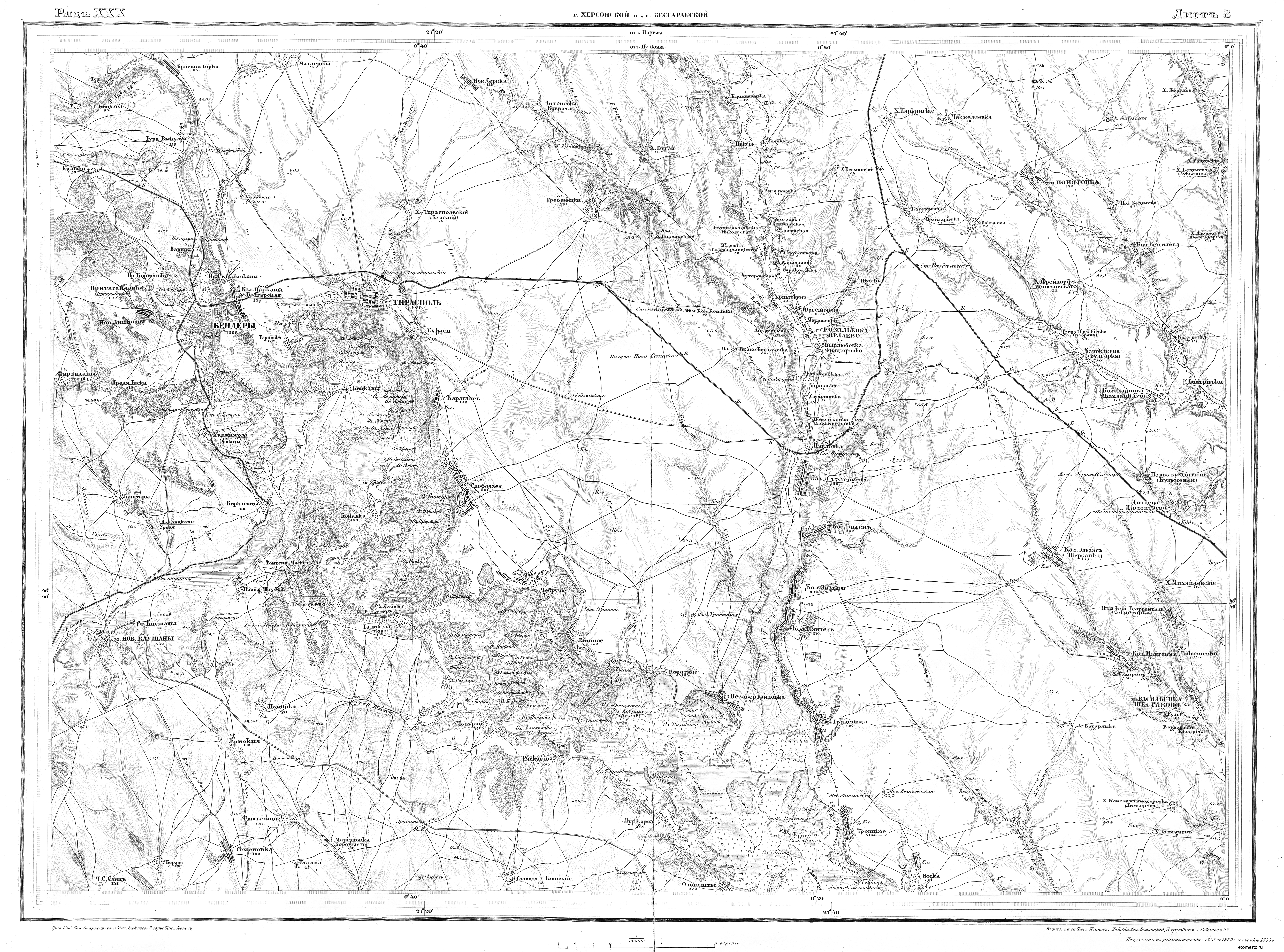 Карта Трехверстовка Украины Ліщинівка