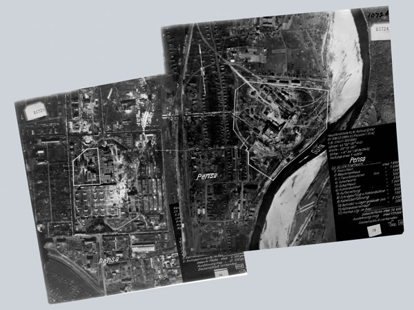 Немецкая аэрофотосъемка Заводского района Пензы октября 1942 года